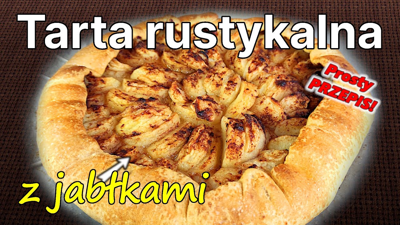 Tarta rustykalna z jabłkami - Tarta od babci ze wsi - Prosty przepis na deser -364