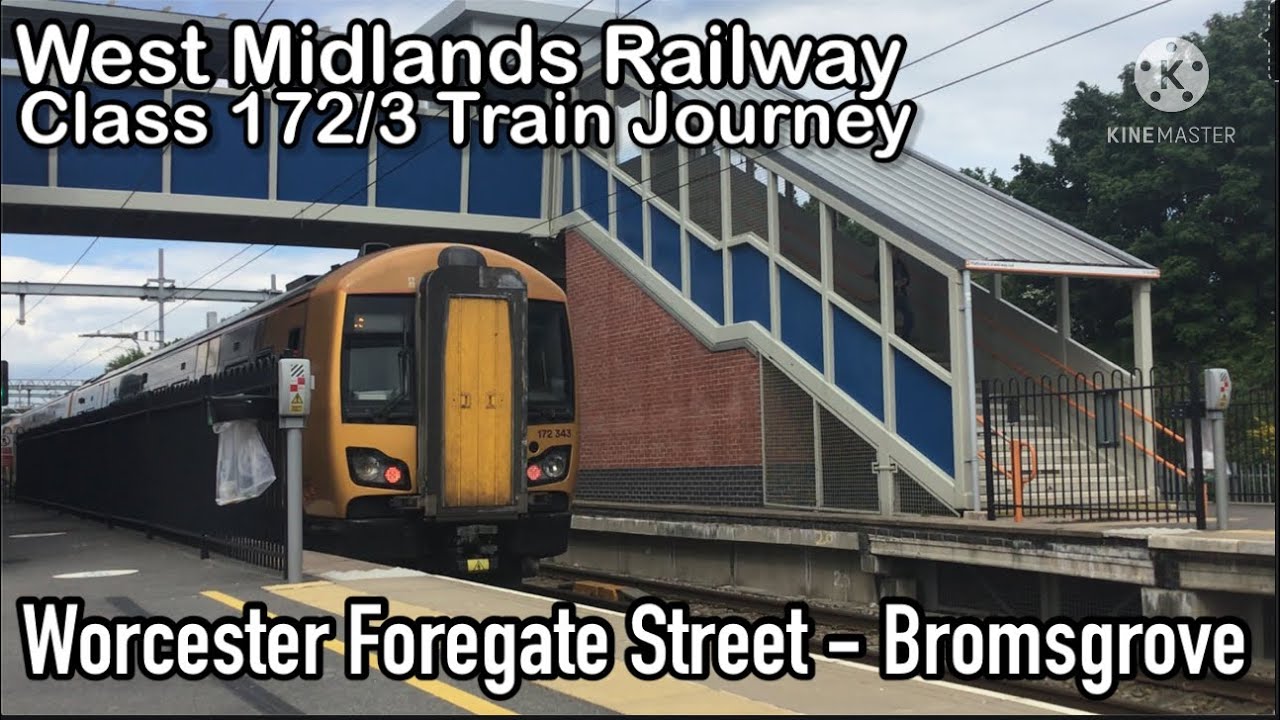 TRAIN JOURNEY | West Midlands Railway CLASS 172 | Worcester Foregate Street - Bromsgrove