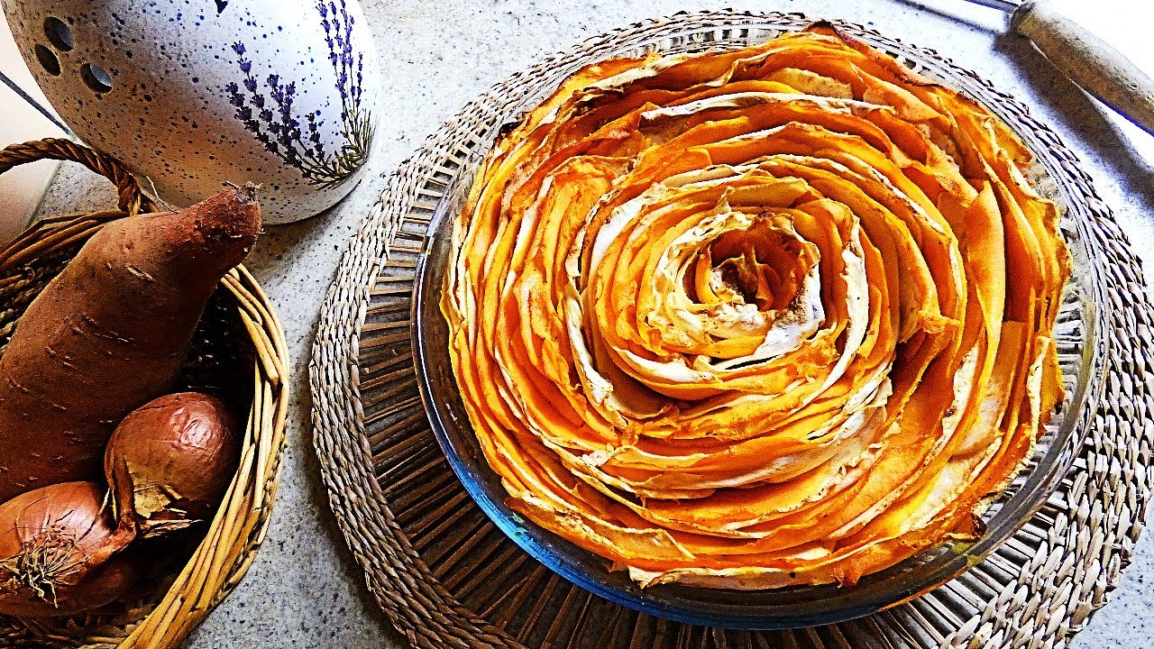 Rosace de butternut à la crème de noix