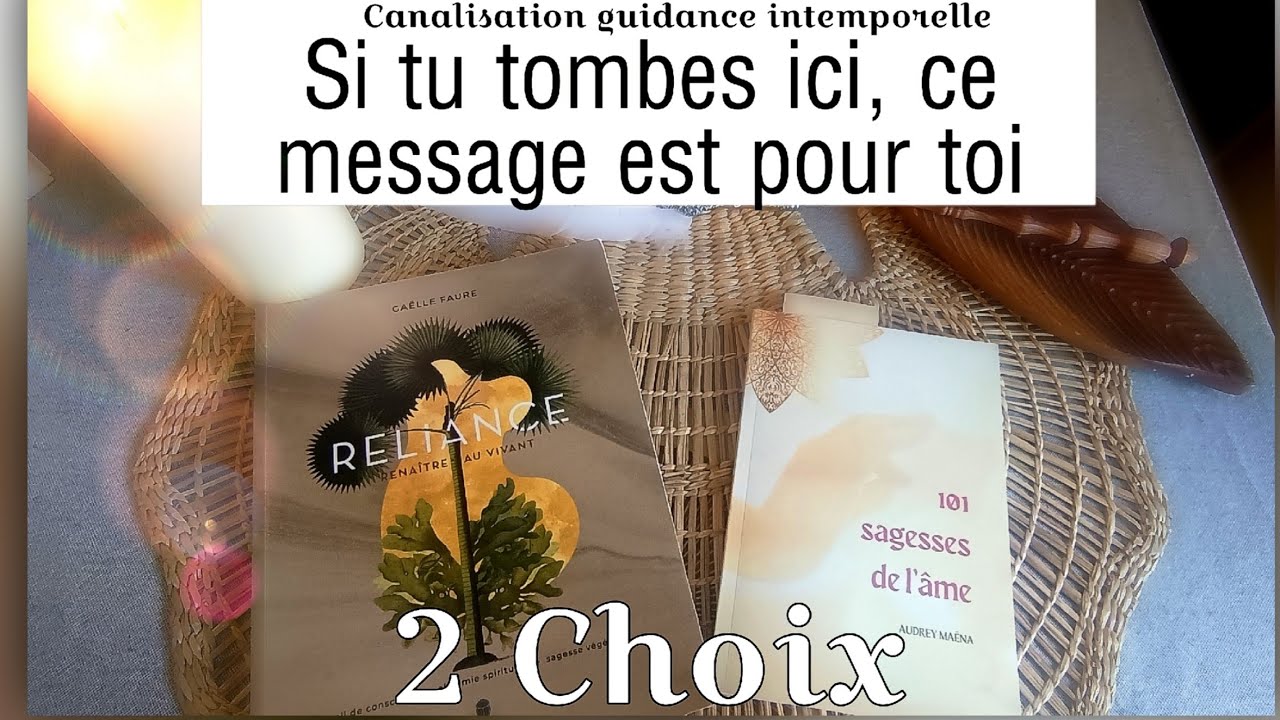 Si tu tombes ici, ce message est probablement pour toi 🪶 2 Choix 💫 Intemporel 