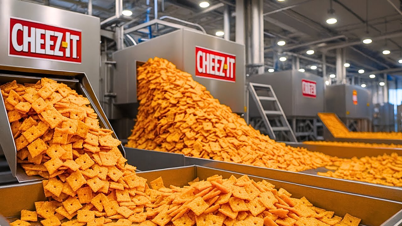 How CHEEZ-ITS Are Made | Inside the Crunchy World of Snack Factories