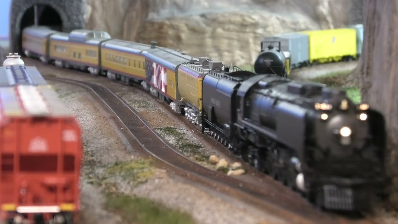 HO scale Union Pacific #844 pulling short service special