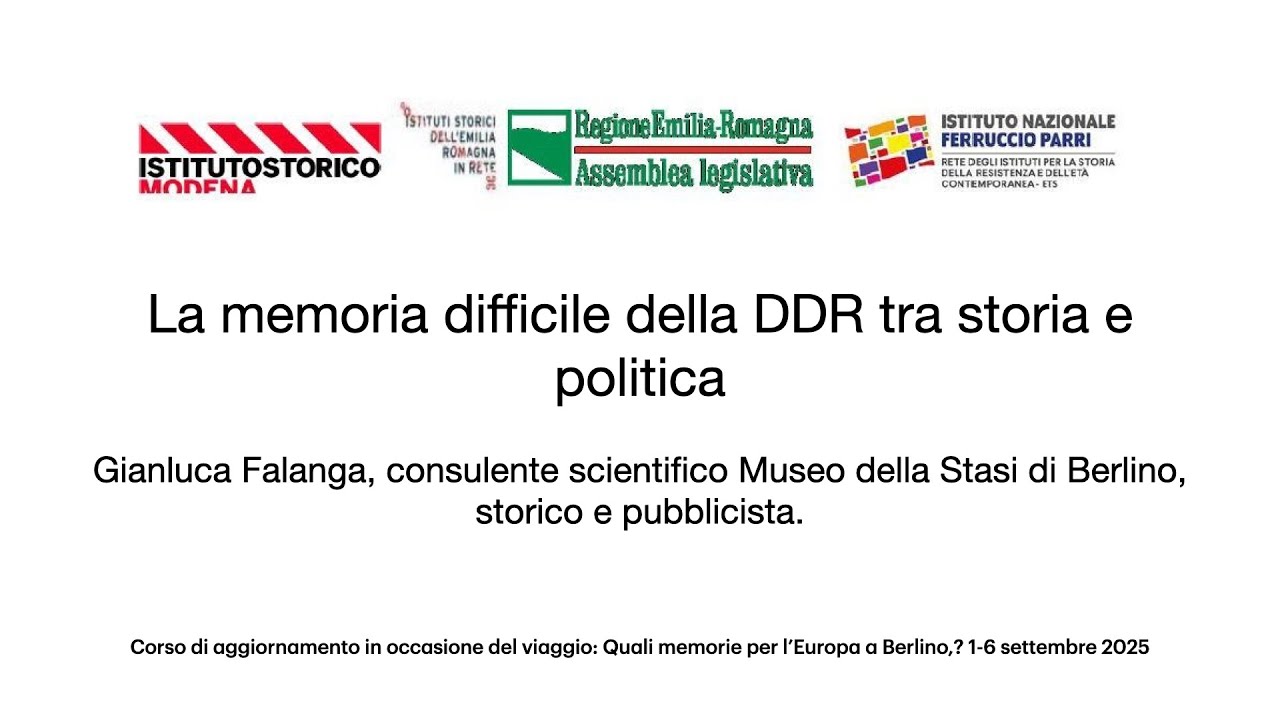 La memoria difficile della DDR tra storia e politica