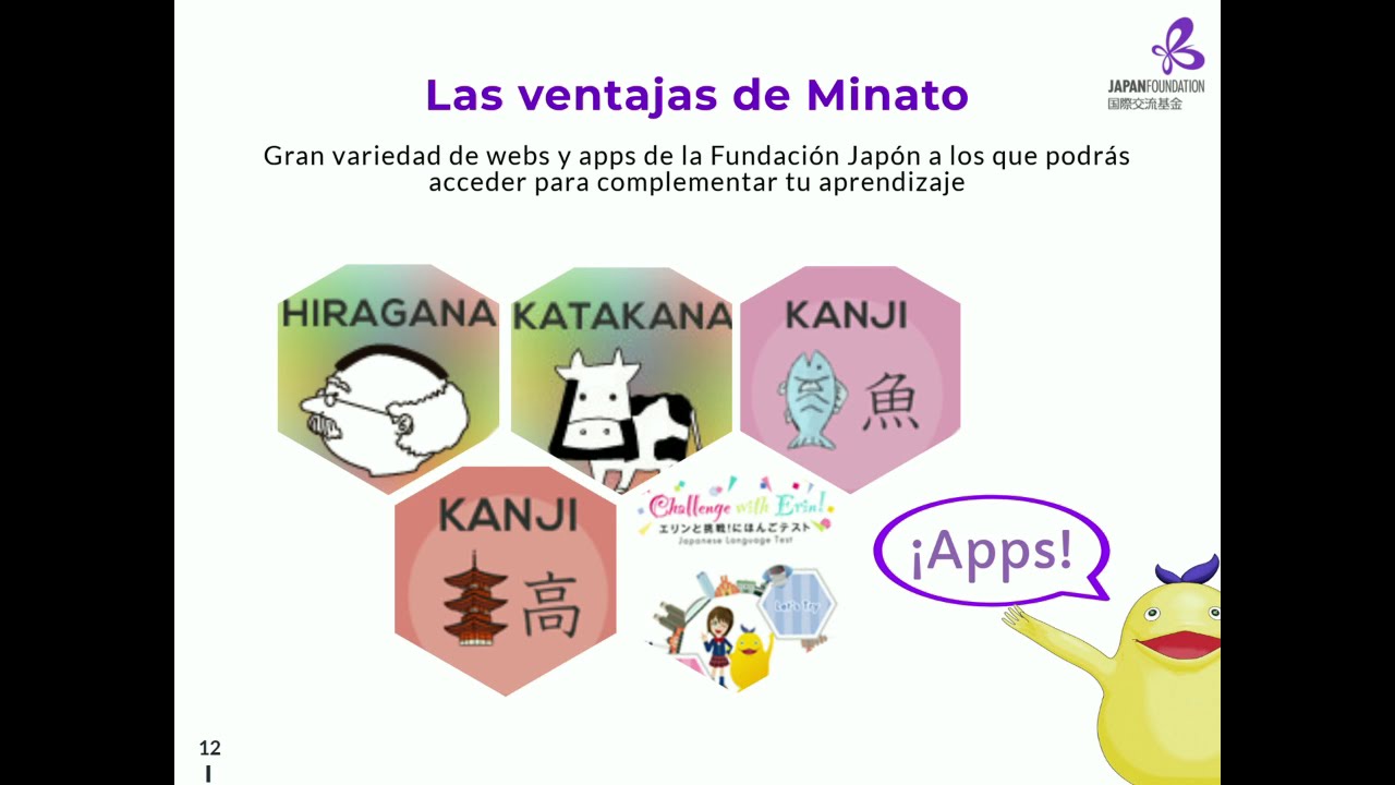 Minato, la plataforma online de Fundación Japón para aprender japonés