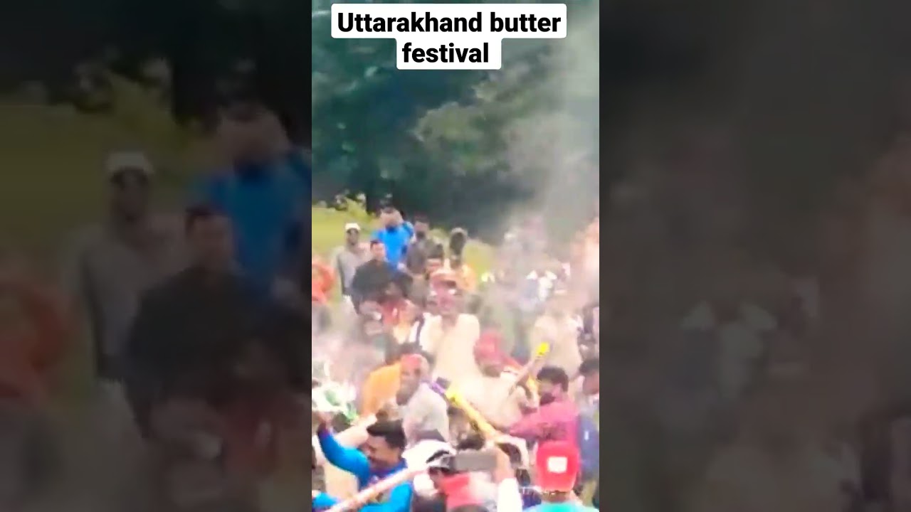 Uttarakhand butter festival #uttarakhand #uttrakhandculture #hindufestival #festival #shorts #viral