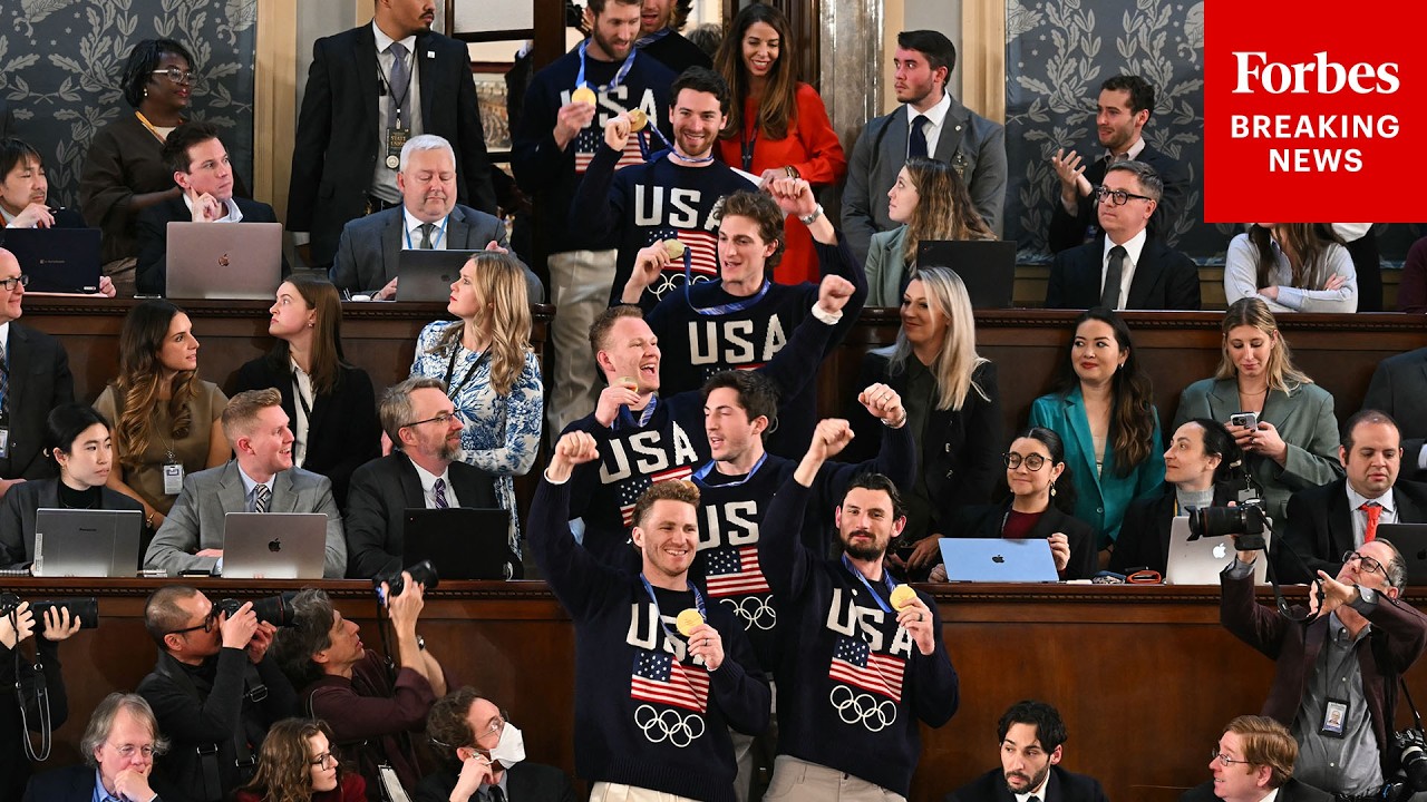 BREAKING: U.S. Men's Hockey Team Makes Surprise Entrance At State Of The Union—Then Trump Zings Dems