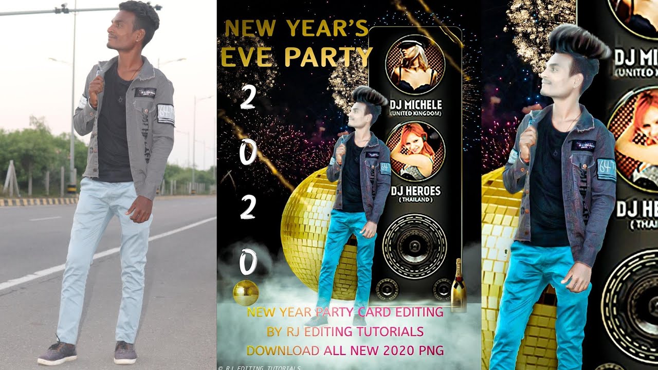 New year photo editing / 2020 New year photo editing / Rj Editing Tutorials