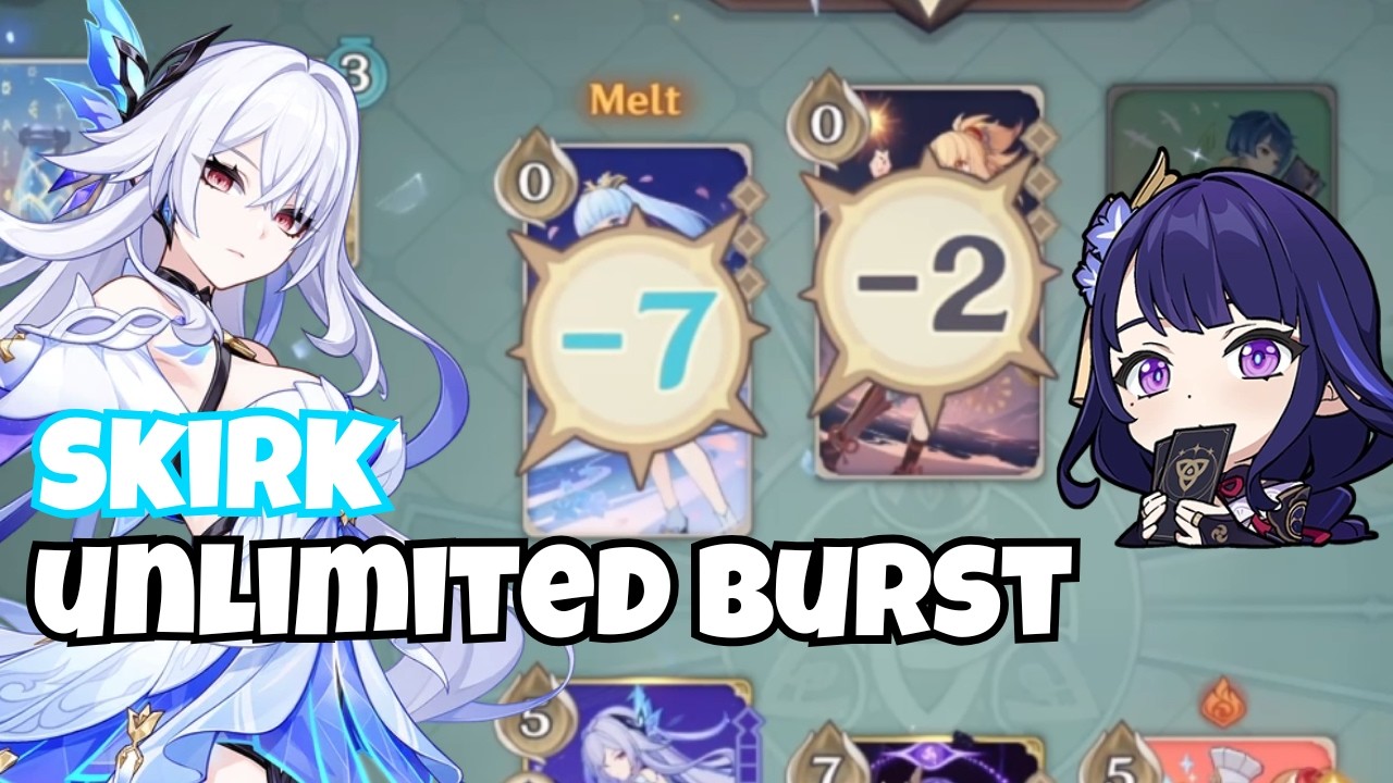 Skirk + Raiden Shogun = Unlimited Burst 💀 | Genius Invokation TCG Genshin Impact