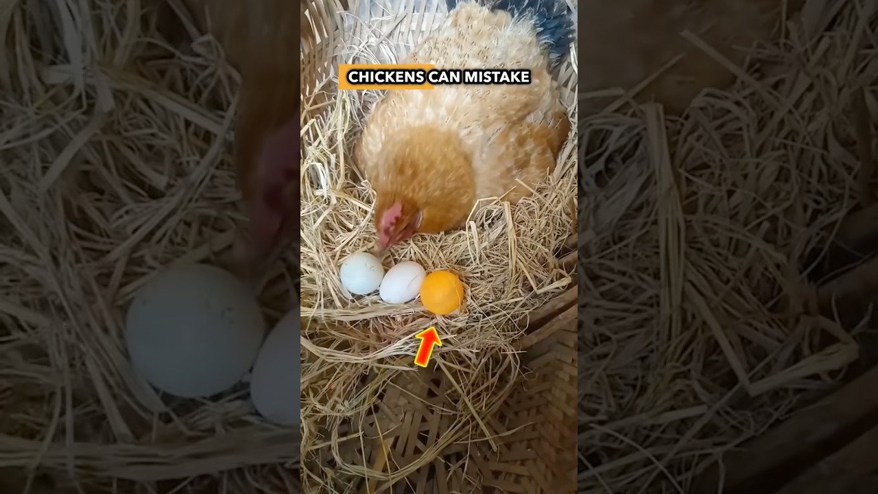 How Farmers Trick Chickens with 'Dummy Eggs' #shorts