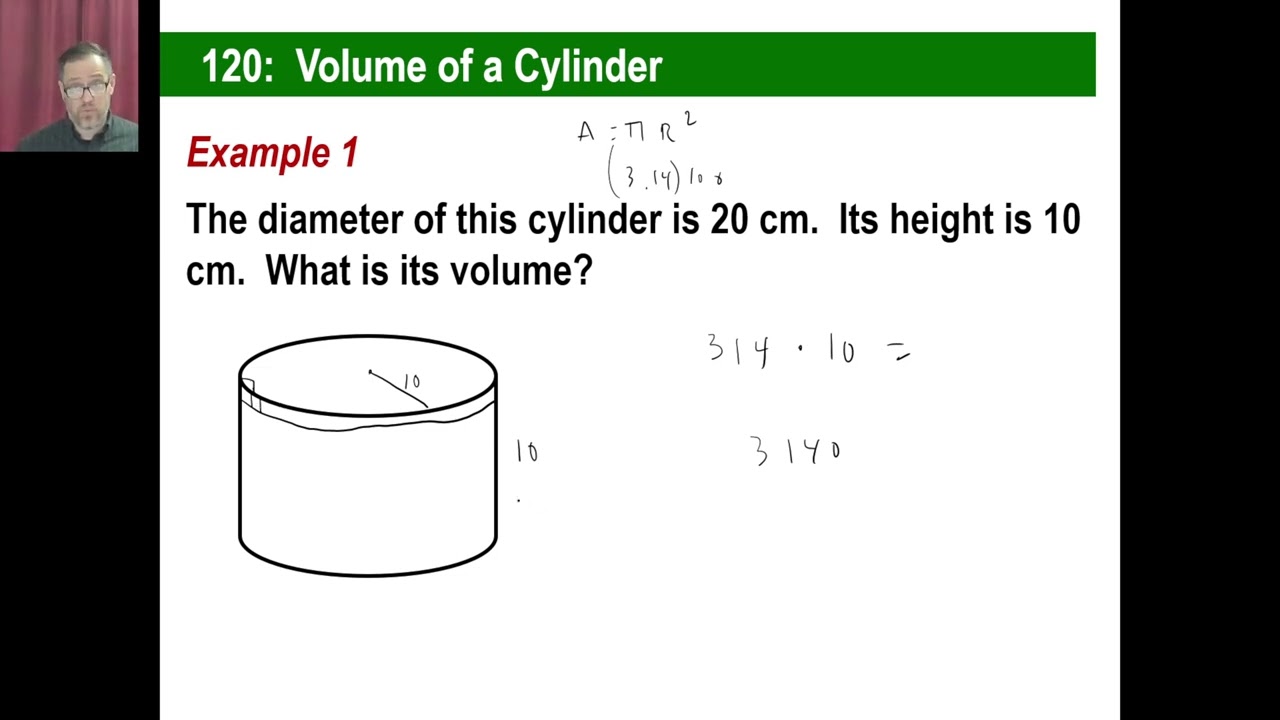 Saxon Math - 76 (4th Edition) - Lesson 120: Volume of a Cylinder