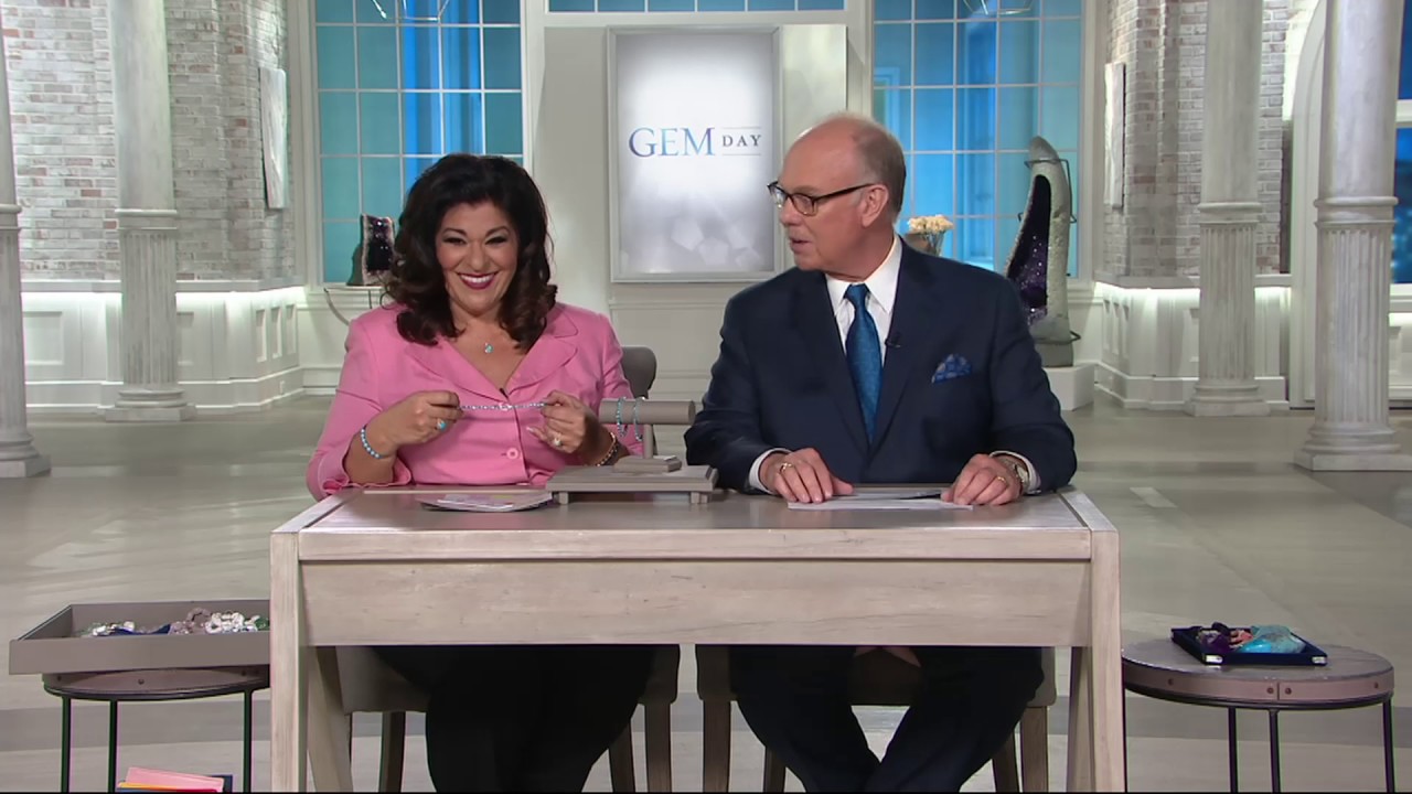 Blue Apatite Sterling Silver Tennis Bracelet on QVC