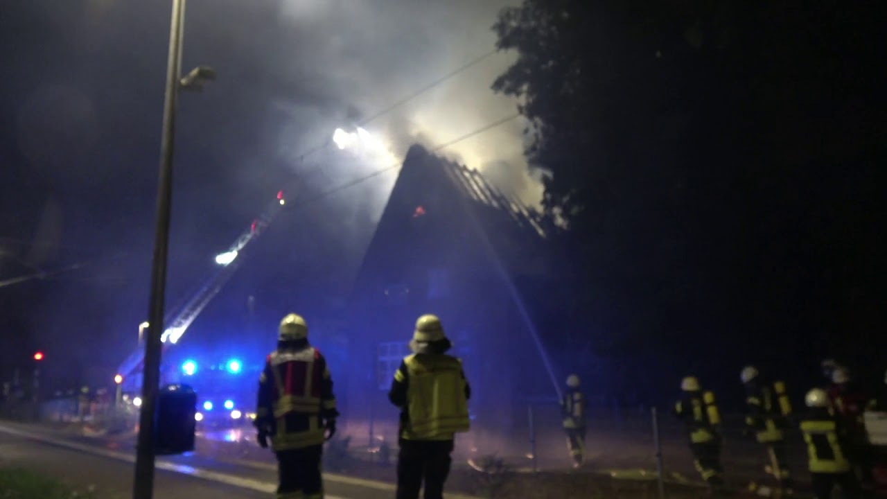 Wohnhausbrand in Heinsberg Oberbruch