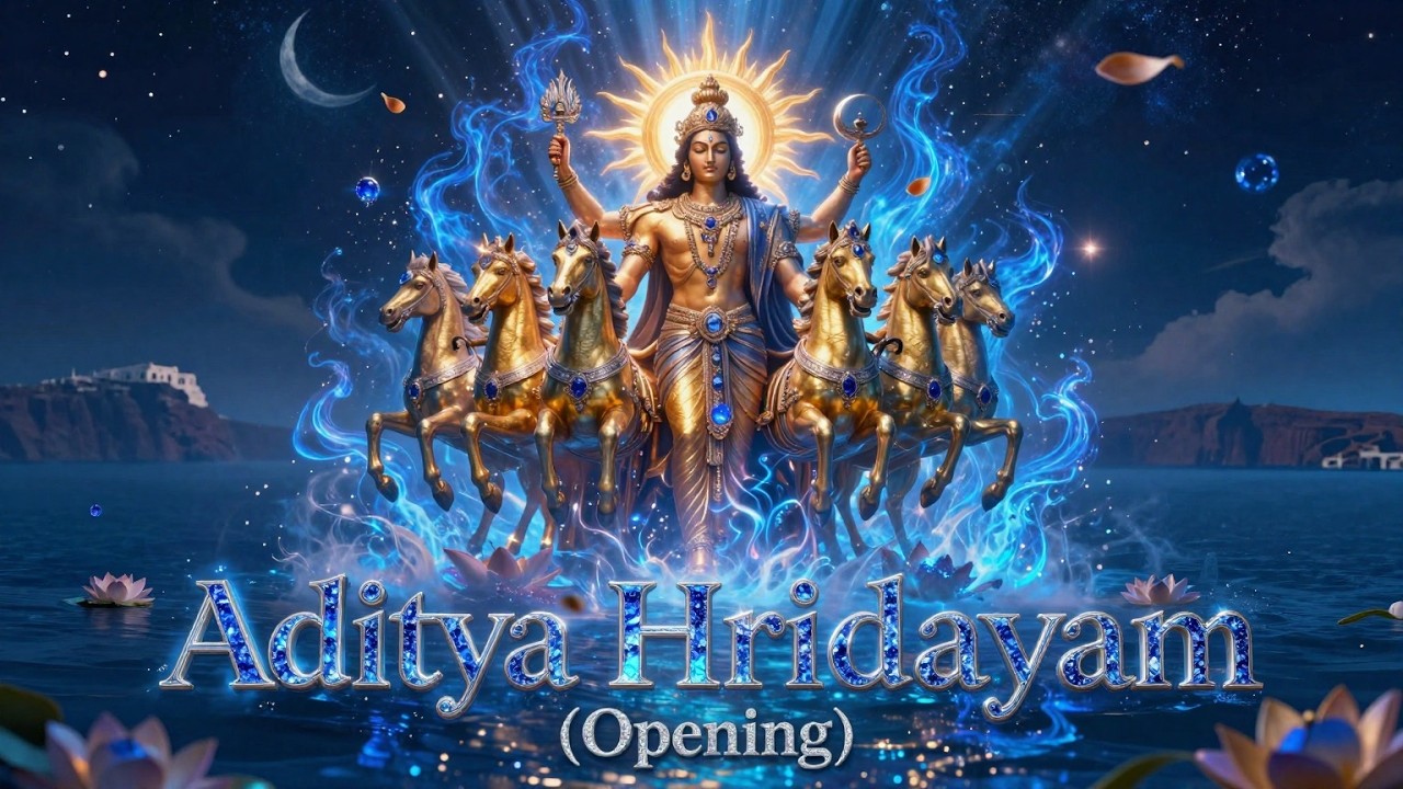Lord Surya Devotion in Santorini 🙏 Aditya Hridayam Meditation