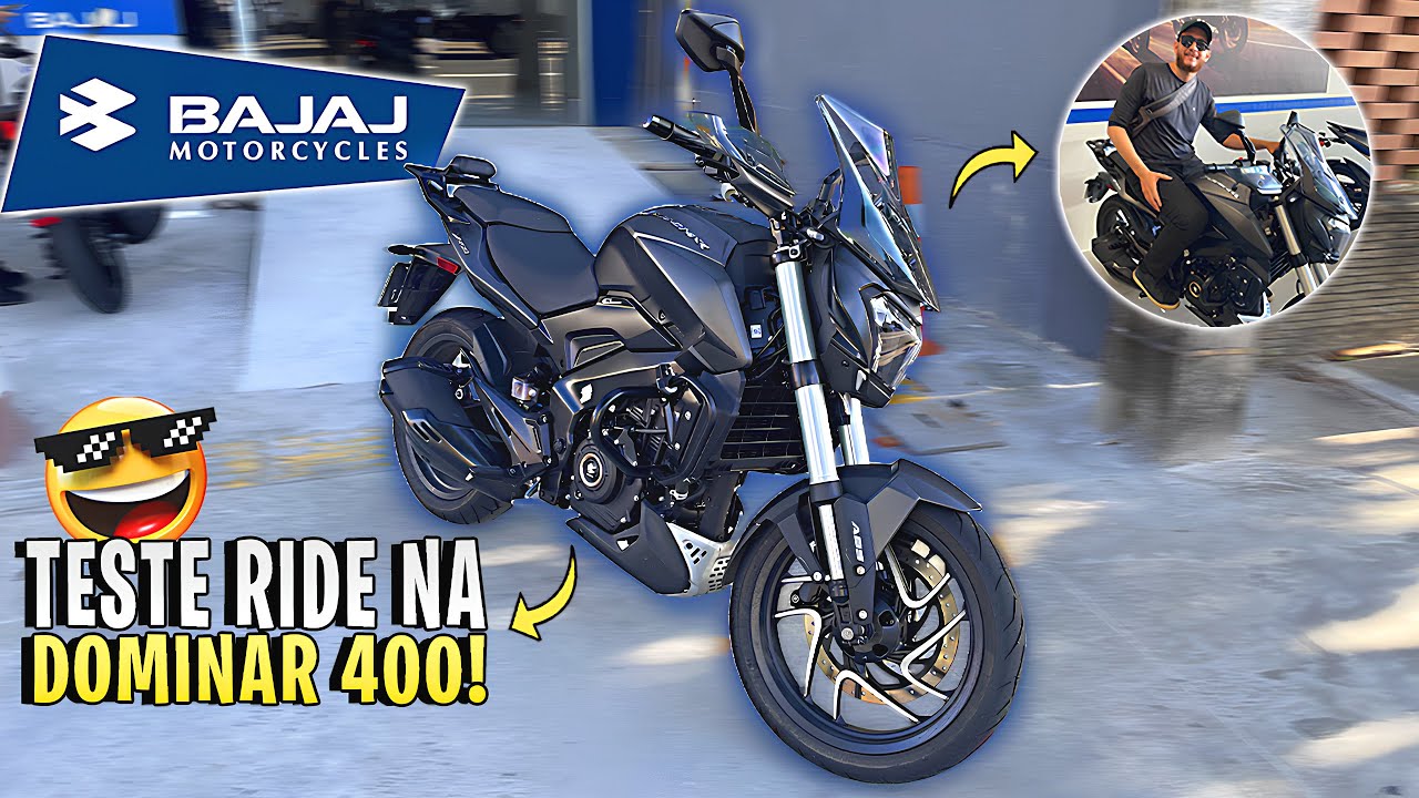 🔥TESTANDO A NOVA BAJAJ DOMINAR 400 2025! É MELHOR QUE A SAHARA?
