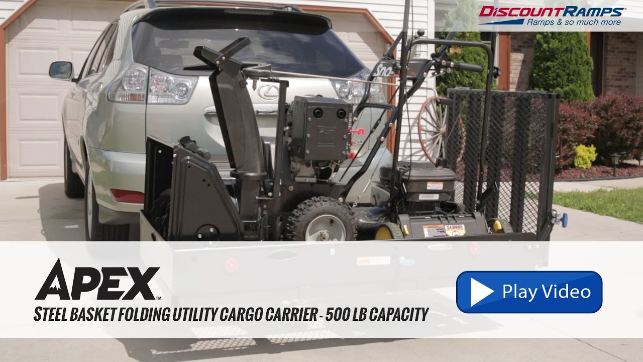 UC500-XL Steel Basket Folding Utility Cargo Carrier - 500 lb Capacity