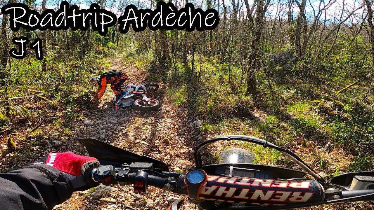 Road trip Enduro Ardèche 2023 - Premier jour