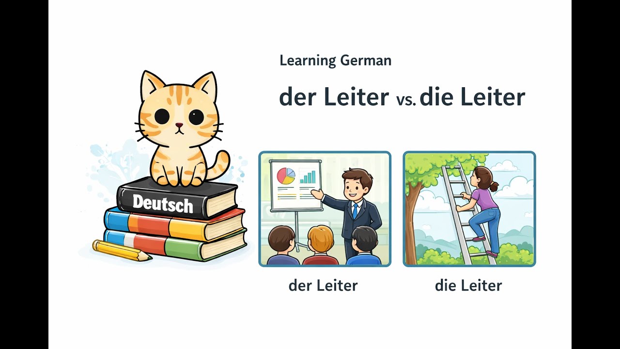 Learning German: der Leiter vs. die Leiter (Same Same, But Different)