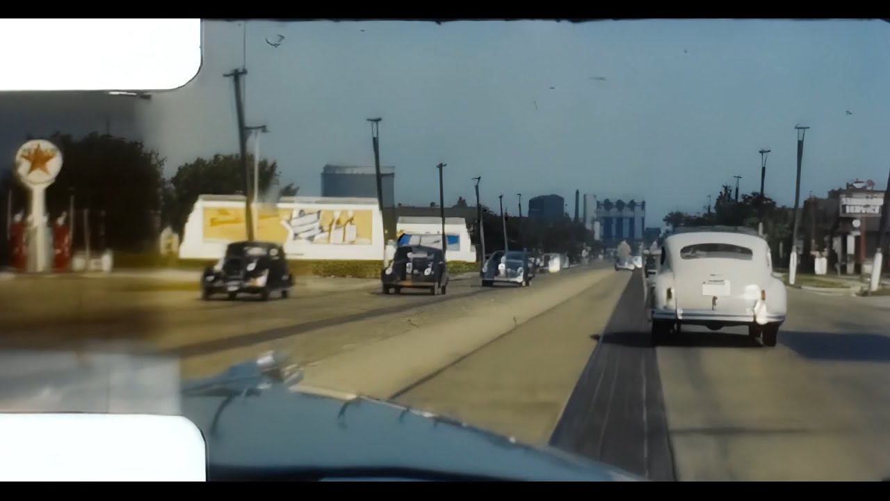 Awesome1948 8mm Original Color film Highway Driving-Niles Michigan to Chicago Railroad Fair Golfing