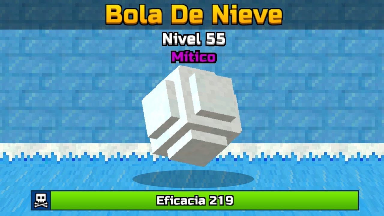 BOLA DE NIEVE A NIVEL 55 EN MÍTICO 😱 | MEJORANDO ARMAS AL MÁXIMO | Pixel Gun 3D