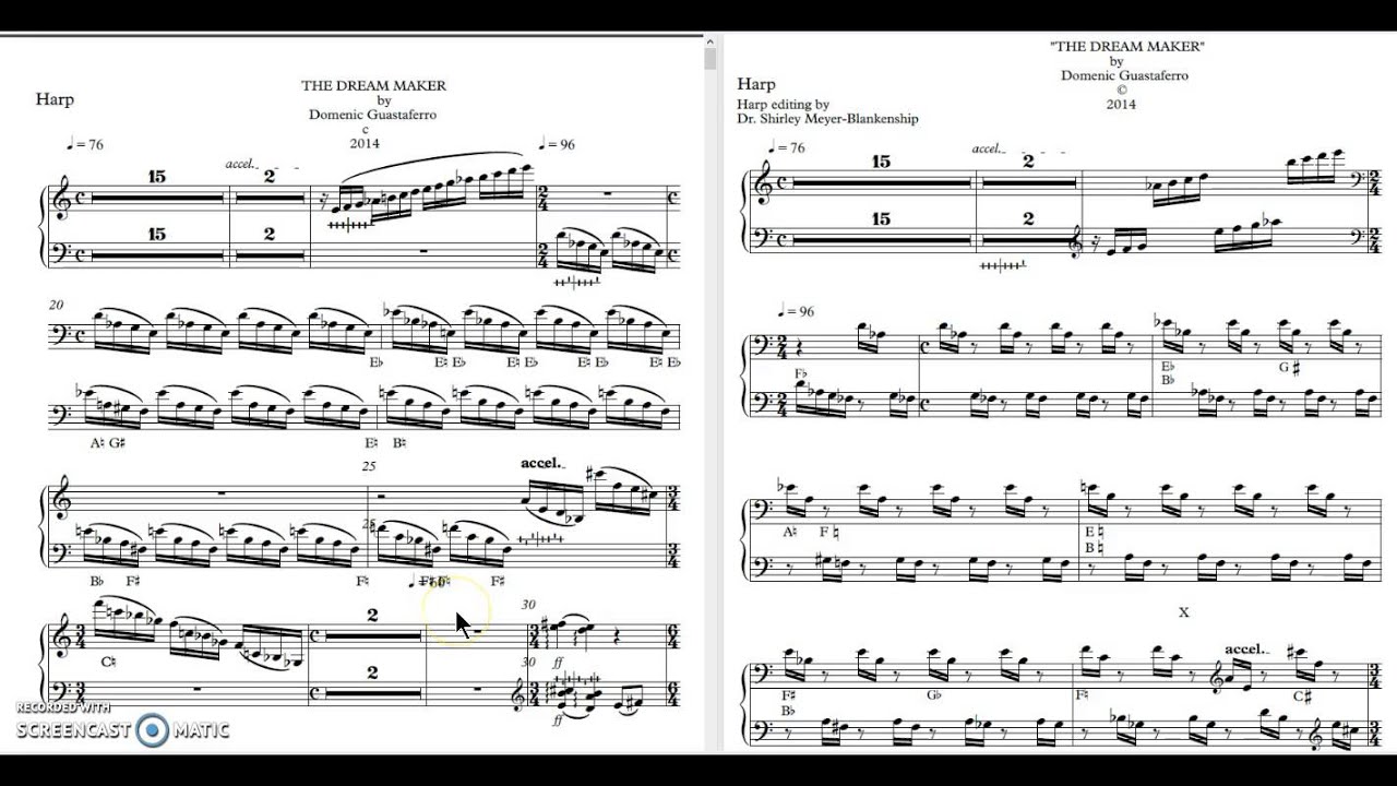 Harpinar Demo I-Harp Notation Editing for Composers