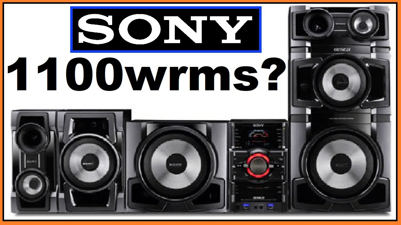 🟢 MINI SYSTEM SONY GTR88 (teste de potencia em área aberta com volume no máximo.)
