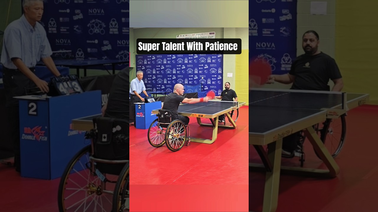 Super Talent With Patience | #tabletennis #foryou #beats #paratabletennis #wheelchairtabletennis