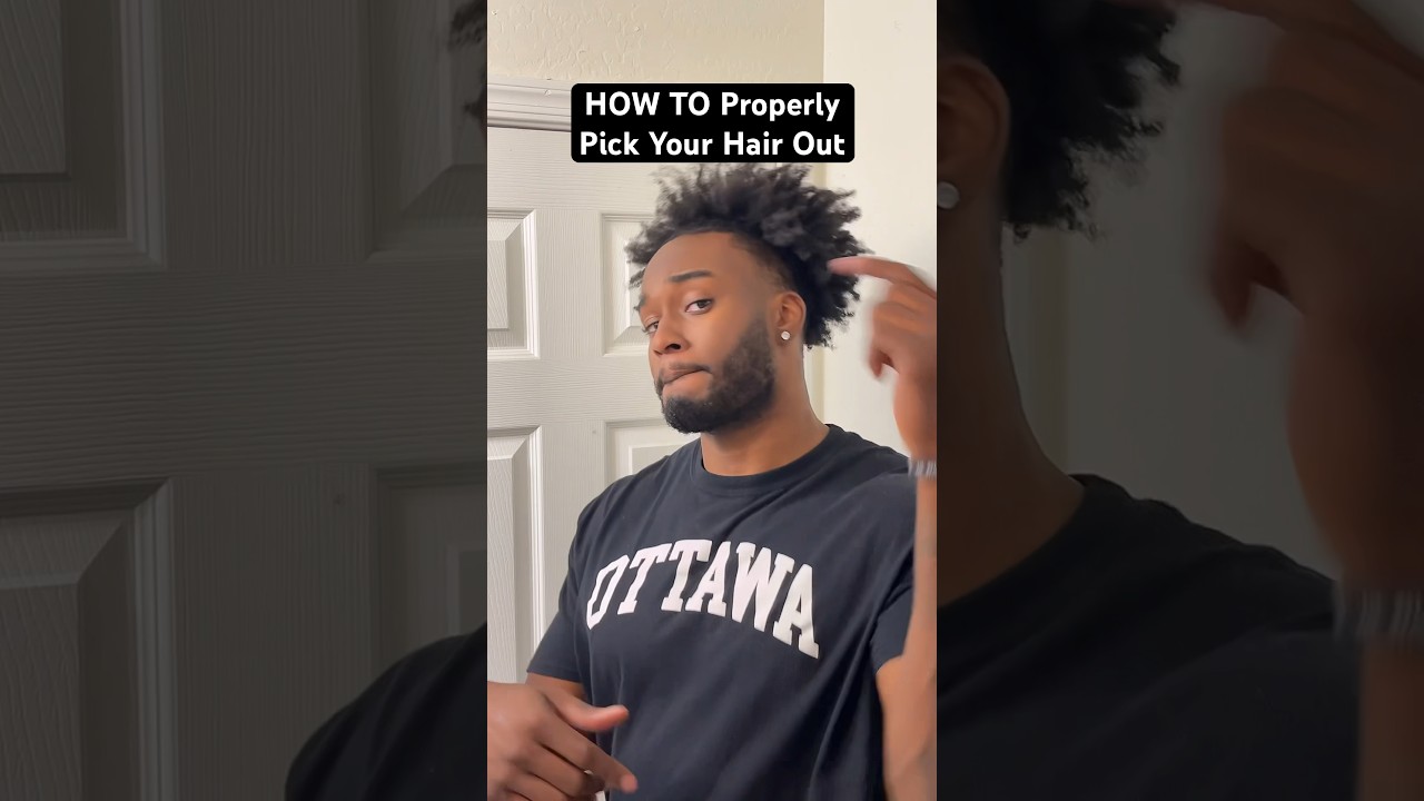 HOW TO Properly Pick/Comb Your Hair Out #shorts #beauty #hairstyle