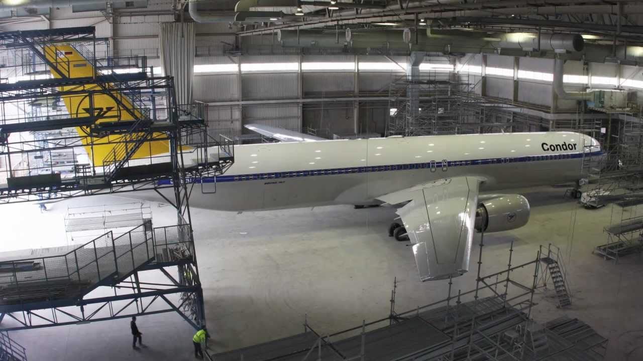 Condor Boeing 767-300 D-ABUM Retrolivery 2012 - Plane Time-Lapse