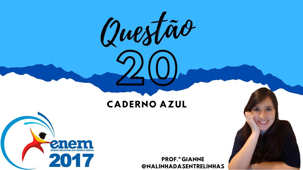 Questão 20 ENEM 2017 - LINGUAGENS - Prof.ª Gianne - Resolução