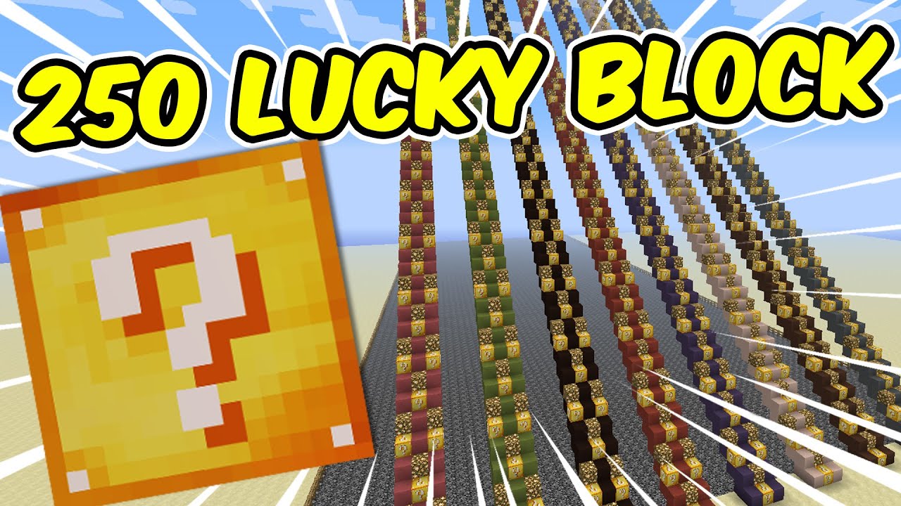 Öppnar 250 Lucky block i Minecraft med JNX och SoftisFFS