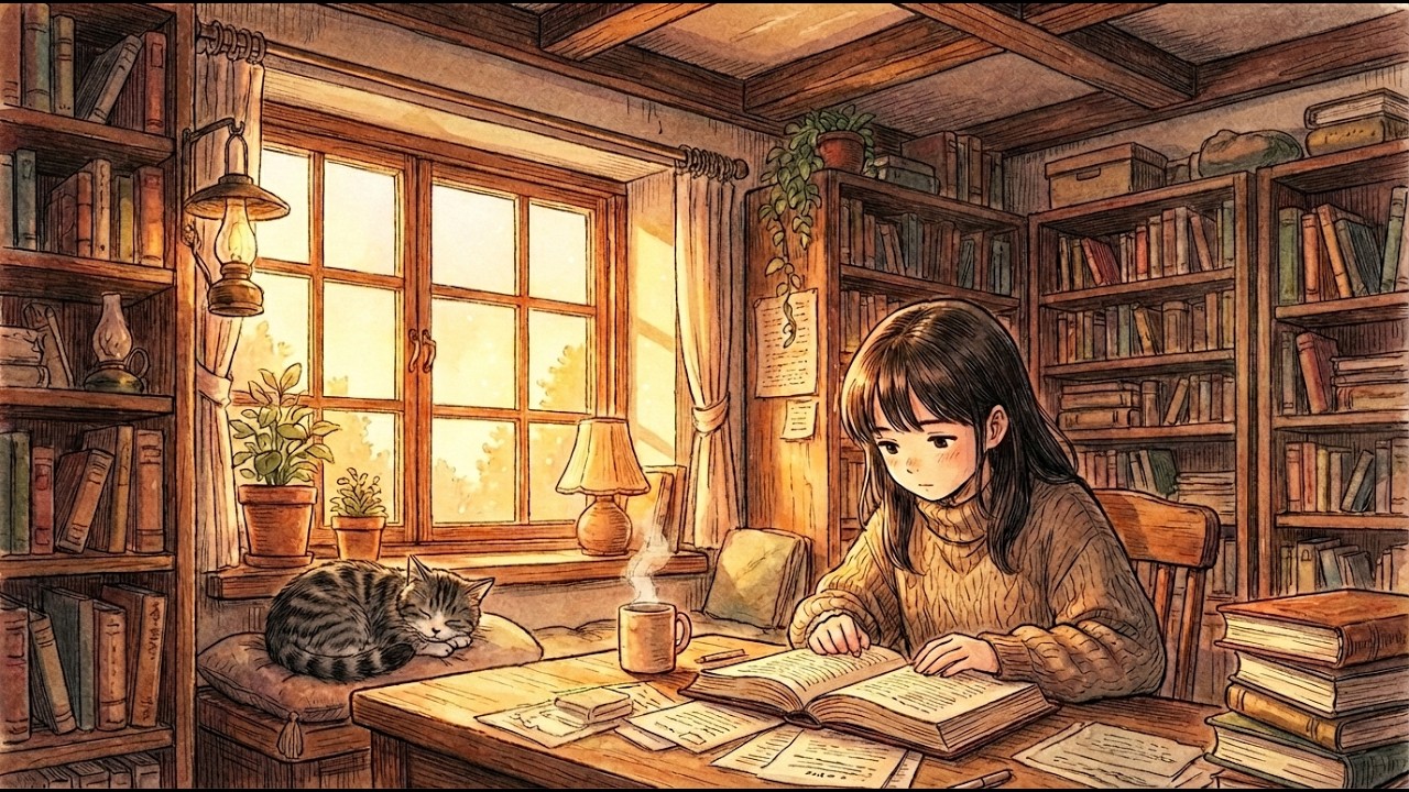 1 Hour Deep Focus & Concentration Music 📚 Cozy Atmosphere (No Drums)
