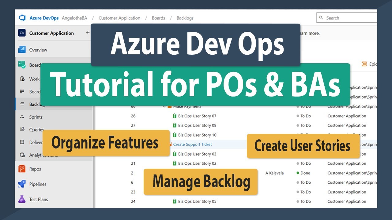 Учебное пособие по программному обеспечению для бизнес-аналитиков — Azure DevOps для бизнес-анали...