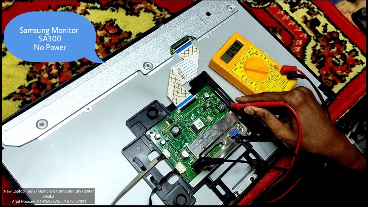 Samsung Monitor Repair SA300 No Power Problem Fix|| Created by Afjal Hossain