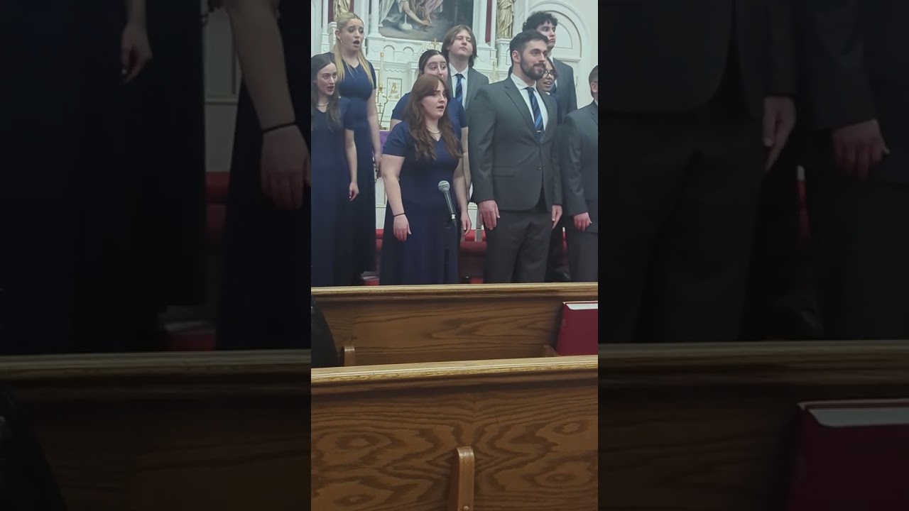 Midland University choir at Lindsborg KS Christmas 2024