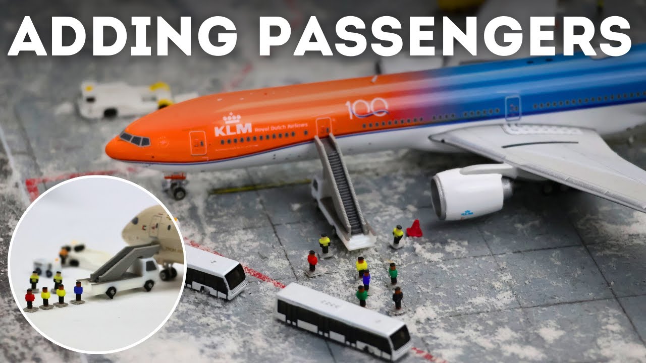Adding Passengers to My Model Airport (1:400 Scale)