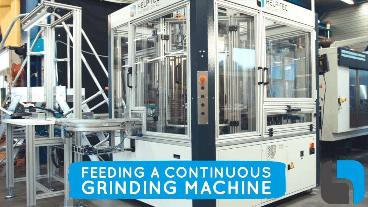 HELP-TEC - CIRCULATION SYSTEM WITH WORKPIECE CARRIER FOR FEEDING A CONTINUOUS GRINDING MACHINE