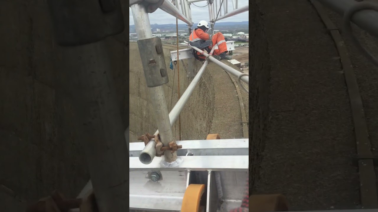 #steeplejack #coolingtower #uk #construction #work  #industrialsolutions #inspection