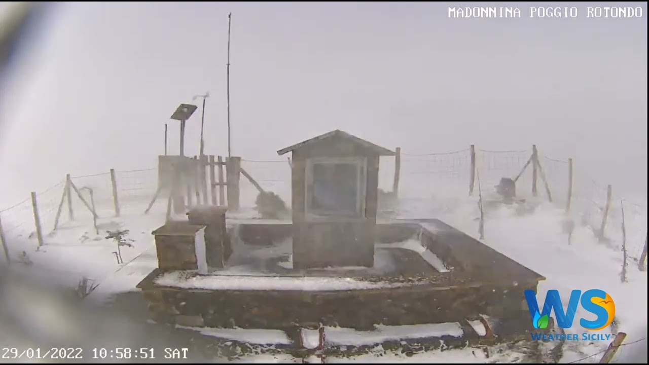 Blizzard a Poggio Rotondo, Madonnina - Santa Domenica Vittoria 29 gennaio 2022