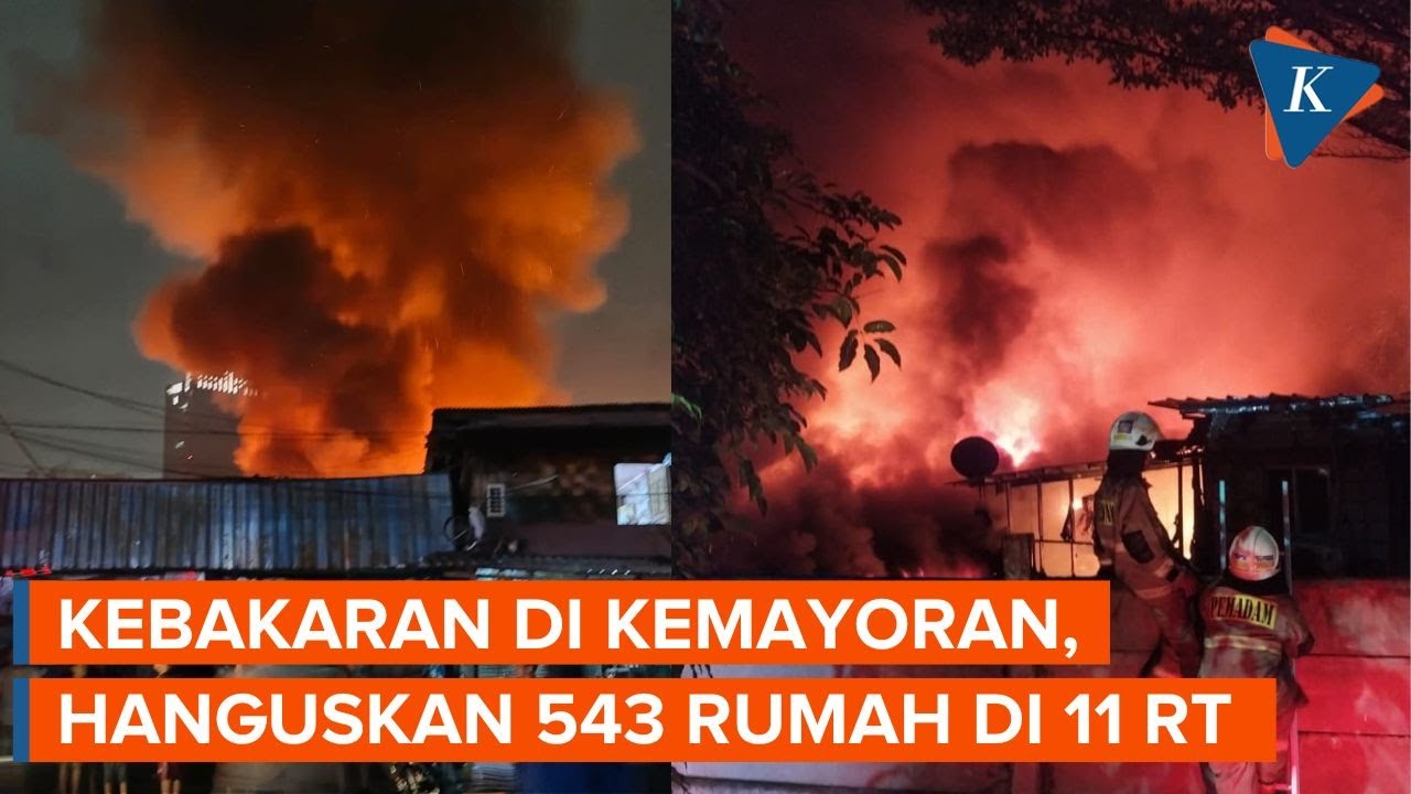 Kebakaran di Kemayoran Jakpus, 543 Rumah Ludes