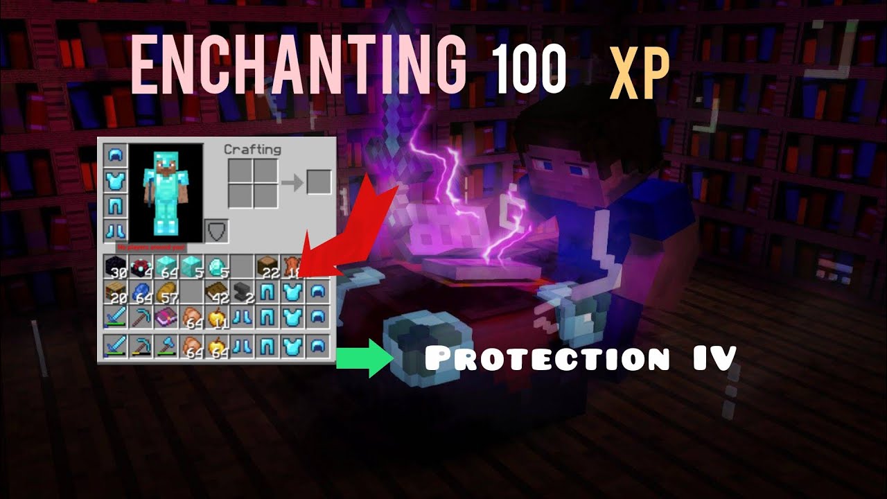 Getting 100 xp and enchanting armours in Minecraft lifeboat survival mode 