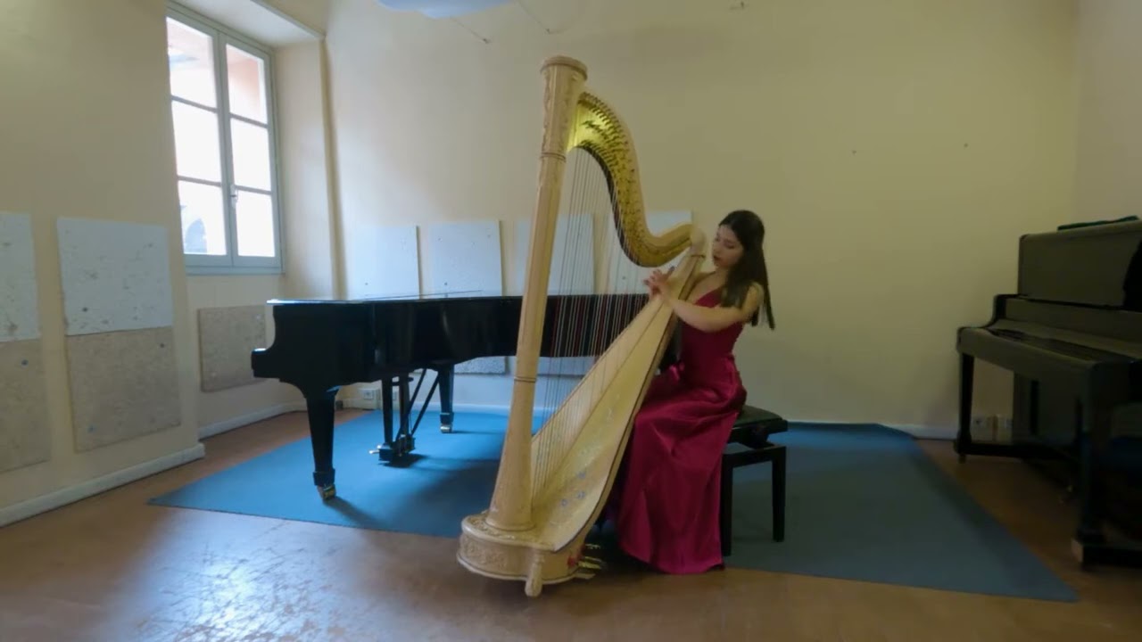 Harpiste en performance live