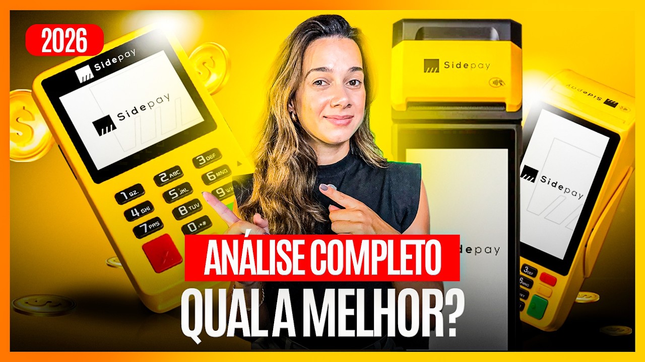 Maquininha SidePay é BOA mesmo? veja se as TAXAS valem a pena em 2026