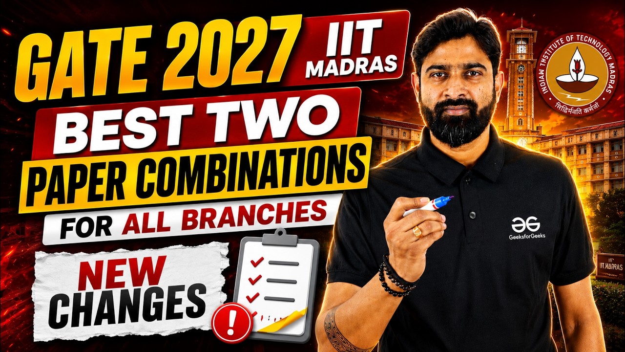 GATE 2027 Best TWO Paper Combinations for Every Branch🔥| Complete Guide🚨
