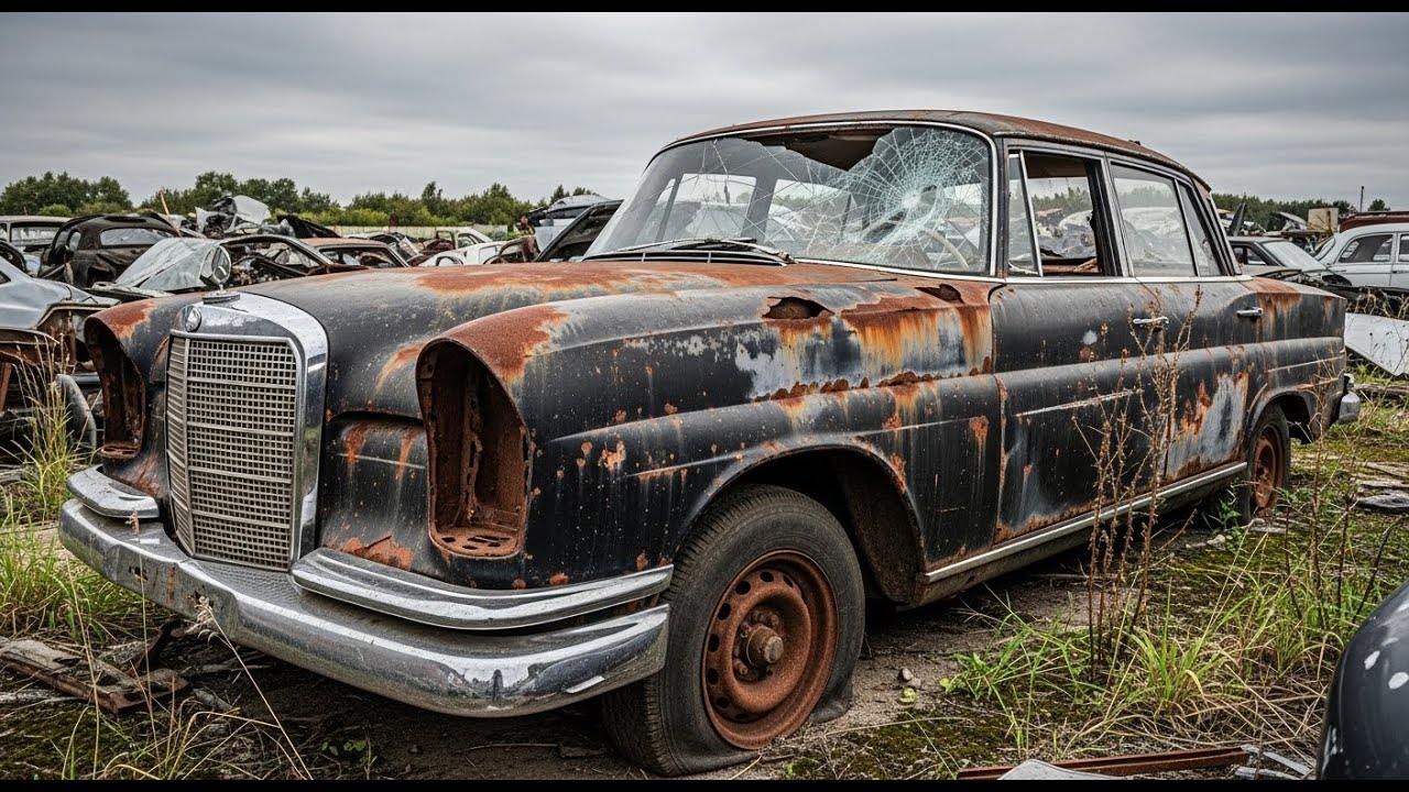 Oddly Satisfying We Rescued a Rare 1960s MERCEDES BENZ W111 Left to ROT in a Junkyard
