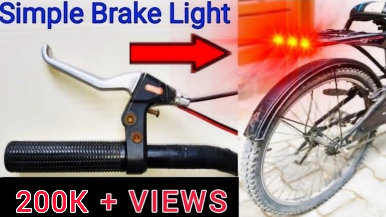Brake Light, 👌👌👌💥💥, Bicycle Brake Light, Cycle Brake Light, Simple Brake Light, Learn everyone