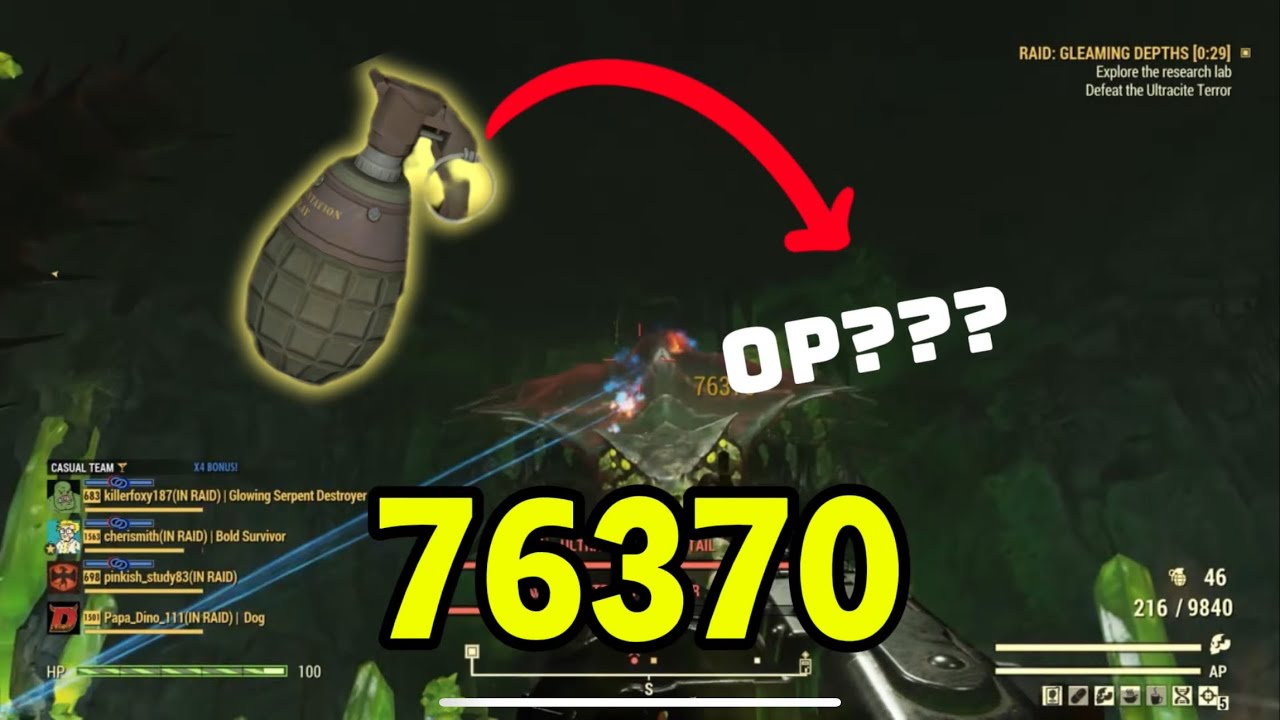 Grenades are broken!!! Fallout 76| new bug fun