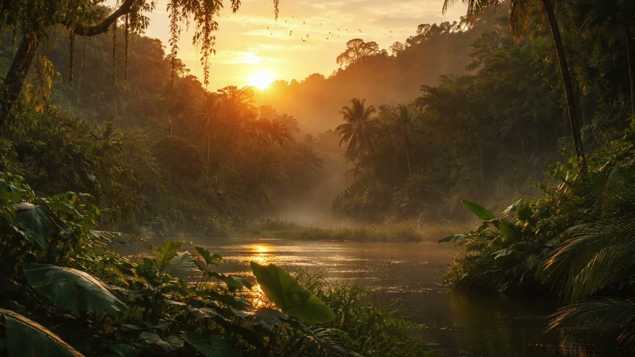 Amanecer amaz&oacute;nico | Sonido ambiente natural (48 min) | Amazon rainforest dawn ambience | No music