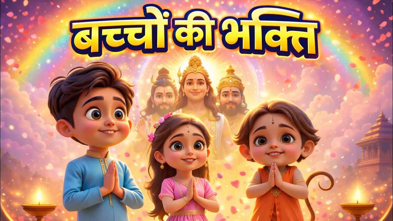 Bachon Ki Bhakti 🙏 | Cute Kids Devotional Story | Moral Bhakti Video