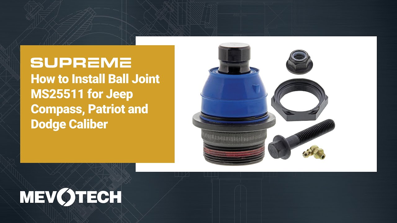 How to Install Supreme Ball Joint MS25511