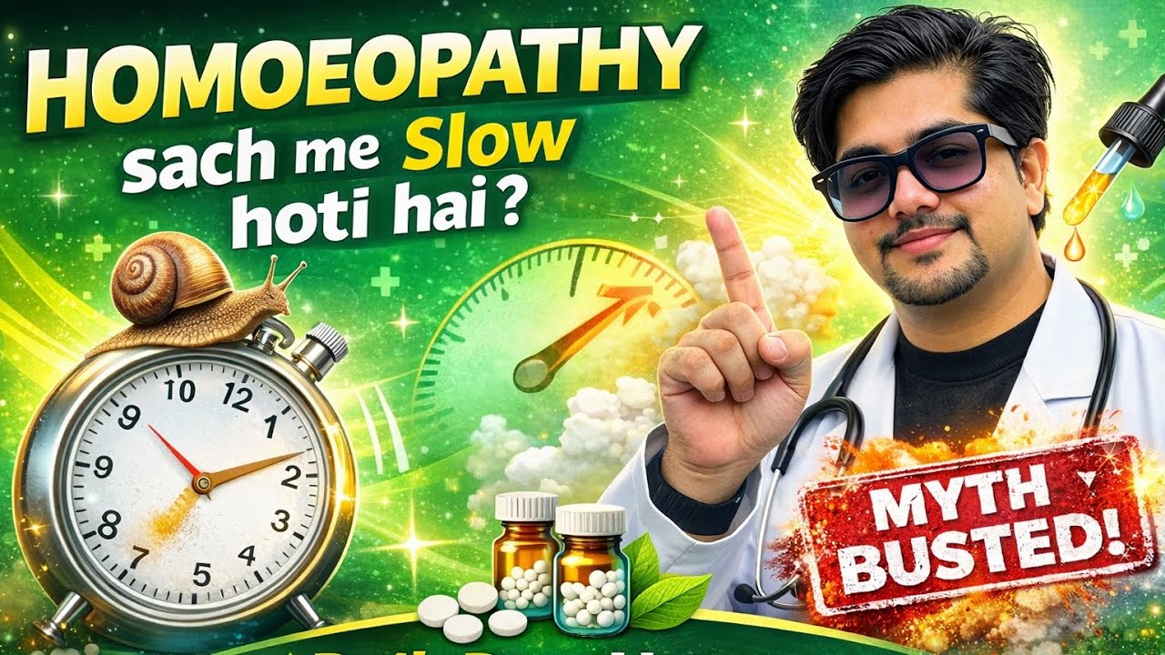 HOMOEOPATHY sach me slow hoti hai? | Myth Busted | DailyDoseHomoeo 
